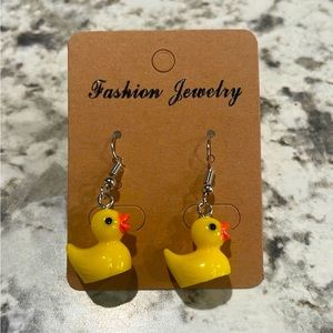 Rubber duck earrings